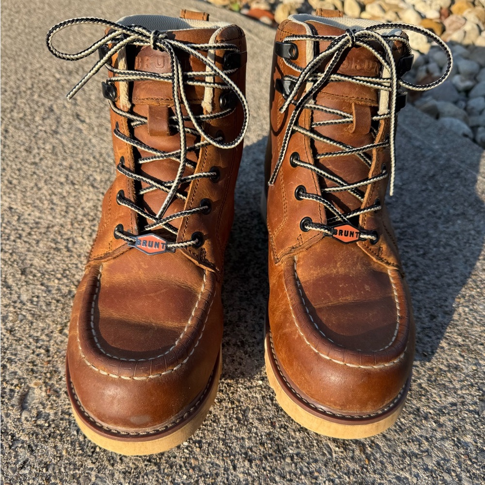 Women’s Brunt Brown Leather Boots